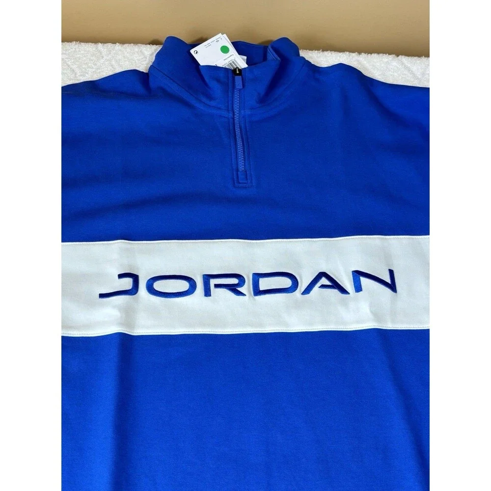 NWT Jordan Sport Dri Fit  1/4 Zip Golf Fleece Pullover Lightweight Size L   $100